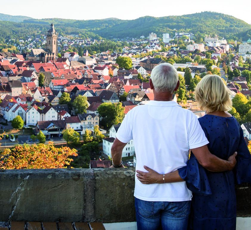 Blick vom Schloss in Bad Wildungen